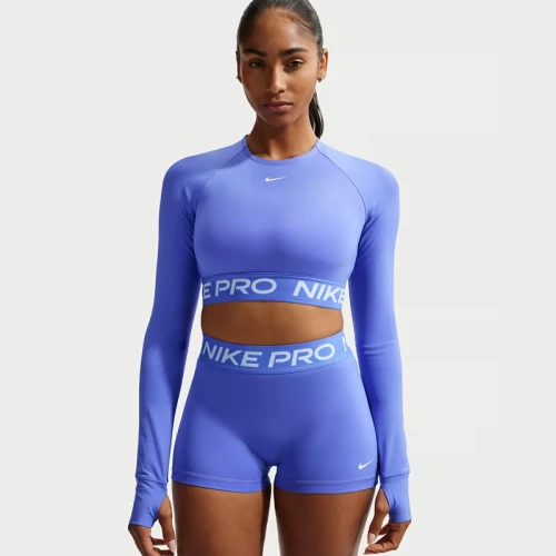 Дамска Блуза Nike PRO DF 365 CROP LS - FV5484-570