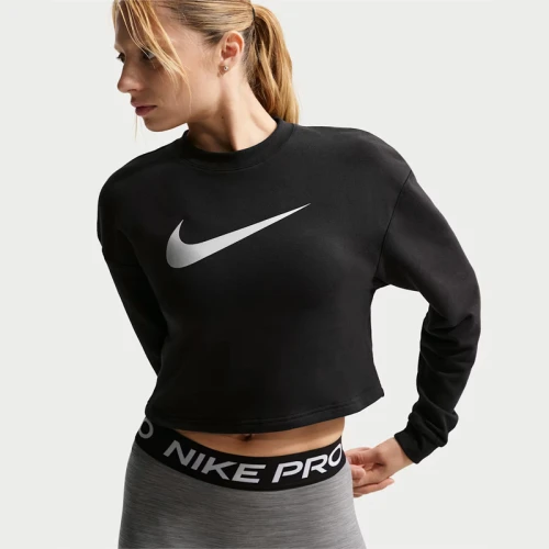 Дамска Блуза Nike W NP DF CREW FLC TT GRX - IB8979-010