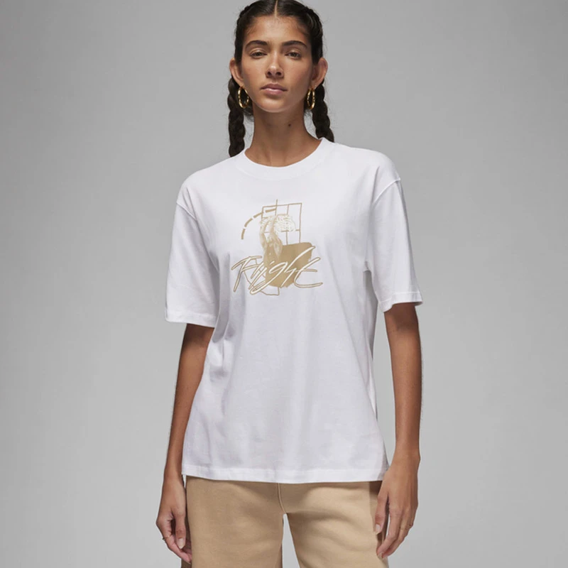 Дамска Тениска Nike W J GF SS TEE GFX - FD7244-100 Дамска Тениска Nike W J GF SS TEE GFX - FD7244-100