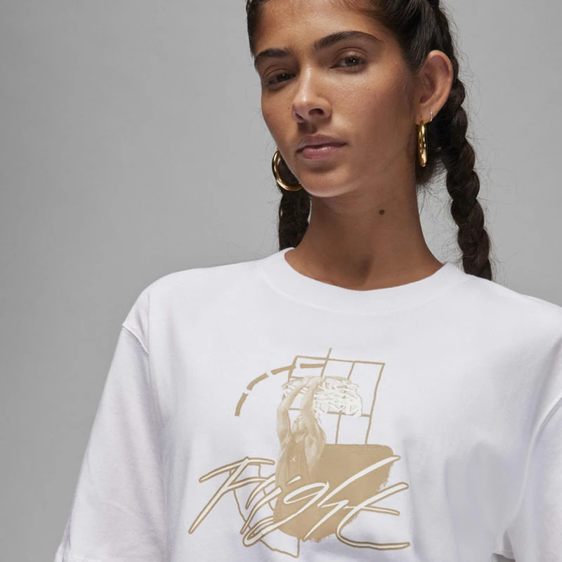 Дамска Тениска Nike W J GF SS TEE GFX - FD7244-100 Дамска Тениска Nike W J GF SS TEE GFX - FD7244-100