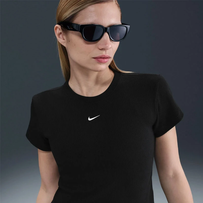 Дамска Тениска Nike W NSW RIB TGHT SS TEE - HV4994-010 Дамска Тениска Nike W NSW RIB TGHT SS TEE - HV4994-010