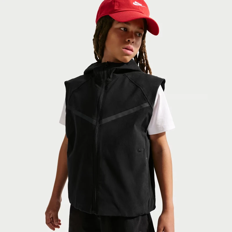 Детски Елек Nike B NSW TCH WVN VEST - IF2830-010 Детски Елек Nike B NSW TCH WVN VEST - IF2830-010