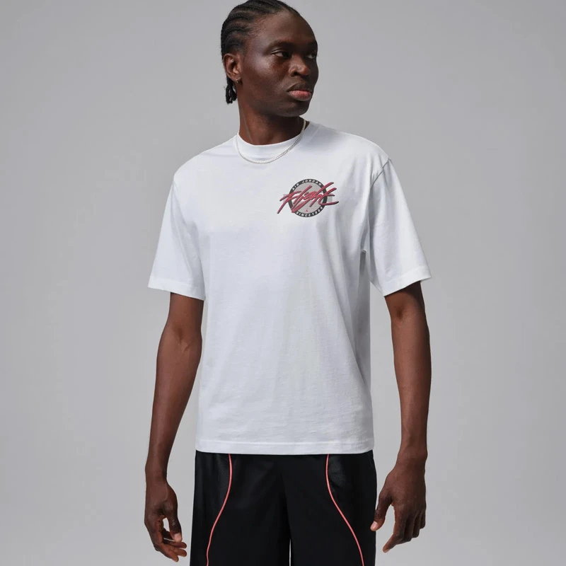 Мъжка Тениска Nike M J FLT SS CREW - IF3067-100 Мъжка Тениска Nike M J FLT SS CREW - IF3067-100