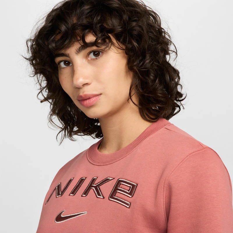 Дамска Блуза Nike W NSW PHNX FLC STD LOGO CREW Дамска Блуза Nike W NSW PHNX FLC STD LOGO CREW