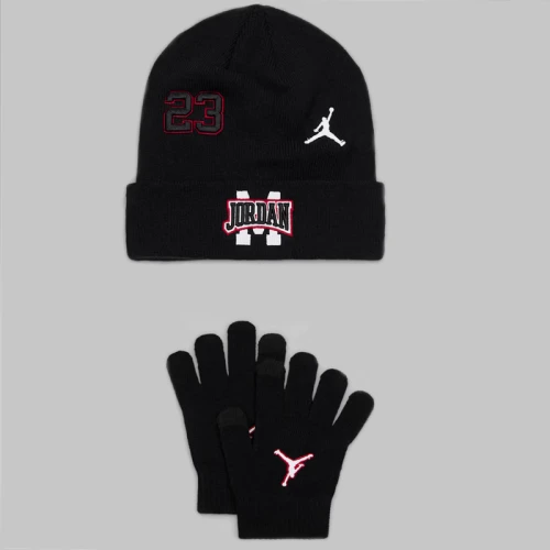 Детски Комплект Nike JAN JORDAN PATCH BEANIE SET - 9A9103-023