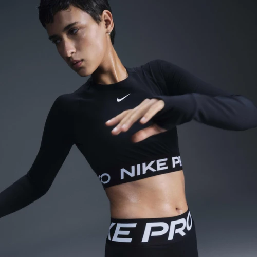 Дамска Блуза Nike PRO DF 365 CROP LS
