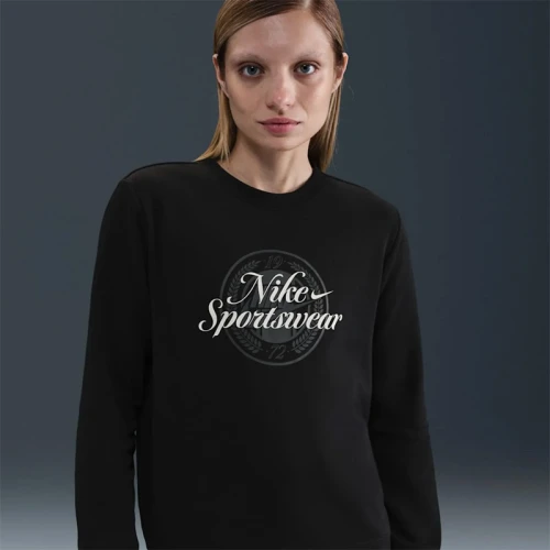 Дамска Блуза Nike W NSW CLUB FLC GX STD CREW - HV2342-010