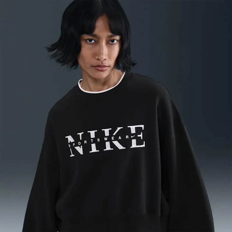 Дамска Блуза Nike W NSW PHNX FLC CREW GLS - IH4056-010 Дамска Блуза Nike W NSW PHNX FLC CREW GLS - IH4056-010