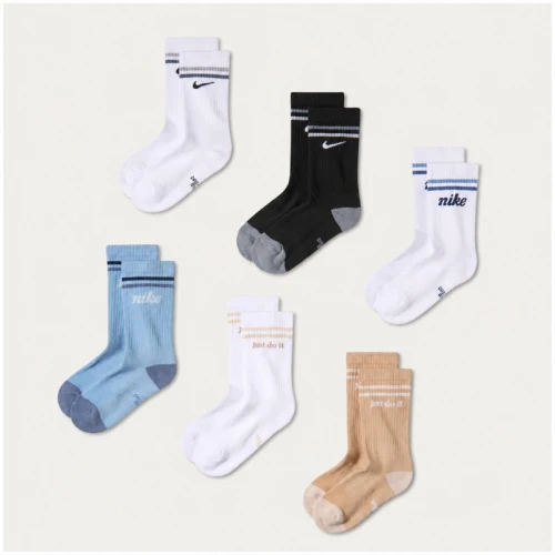 Чорапи Nike Y NK ED CSH CRW 6P-144 LFESTYL - IV6017-901
