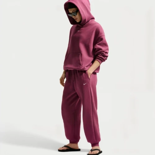 Дамско долнище Nike W NK STDO FLC MW HR OS CFF PNT - IM8074-654