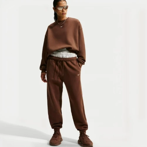 Дамско Долнище Nike W NK STDO FLC MW HR OS CFF PNT - IM8074-259