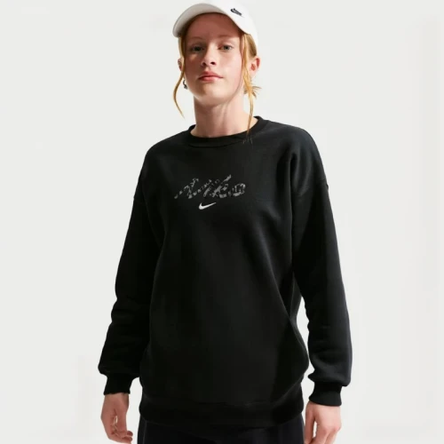 Дамска блуза Nike G NSW STDIO FLC OVRSZD CRW AOP - IM4963-010