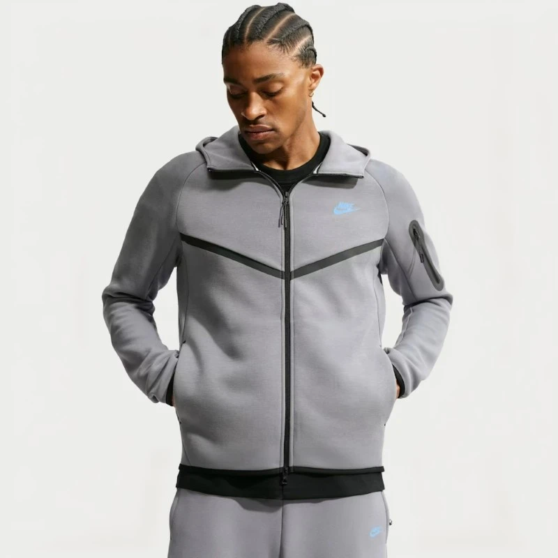Мъжки Екип Nike M NK TCH FLC FZ WR HOODIE - HV0949-085 Мъжки Екип Nike M NK TCH FLC FZ WR HOODIE - HV0949-085