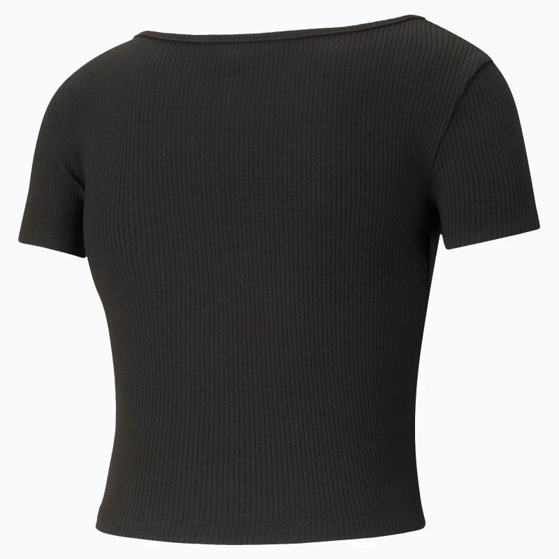 ДАМСКА ТЕНИСКА PUMA CLASSICS RIBBED FITTED ДАМСКА ТЕНИСКА PUMA CLASSICS RIBBED FITTED