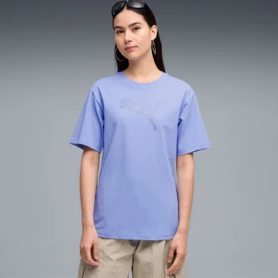 Дамска Тениска Puma HER Relaxed Graphic, Intense Lavender - 691884-60