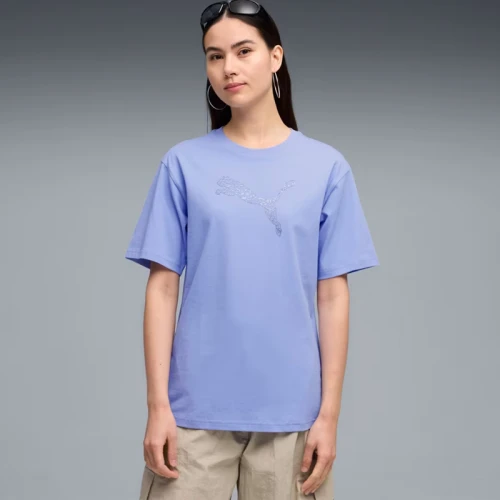 Дамска Тениска Puma HER Relaxed Graphic, Intense Lavender - 691884-60