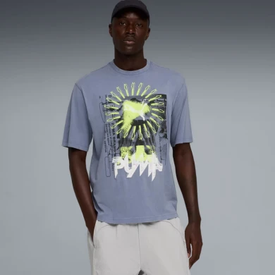 Мъжка Тениска Puma GRAPHIC Win or Lose Boxy Washed Tee - 634442-65