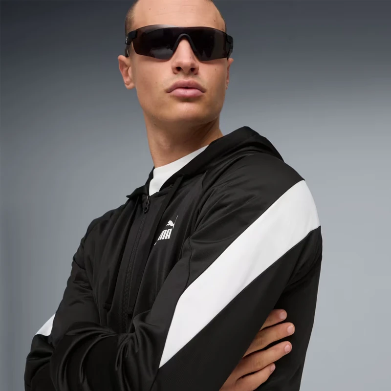 Мъжки Екип Puma Hooded Poly Suit Black - 691768-01 Мъжки Екип Puma Hooded Poly Suit Black - 691768-01