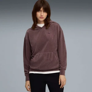 Дамски Суичър Puma ESS ELEVATED Comfort Velour Rib Hoodie - 688107-88