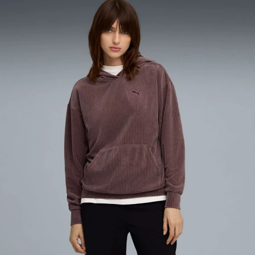 Дамски Суичър Puma ESS ELEVATED Comfort Velour Rib Hoodie - 688107-88