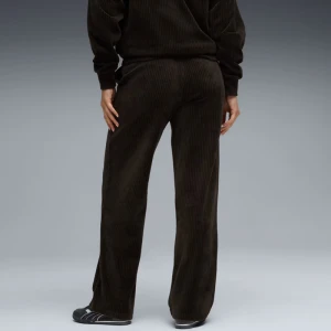 Дамско Долнище Puma ESS ELEVATED Velour Rib Straight Leg Pant - 688108-01