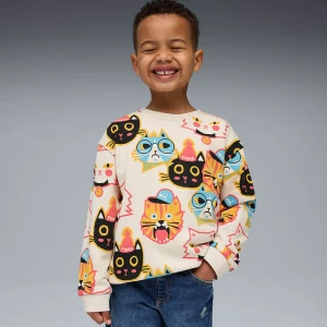 Детска Блуза Puma MOODY CAT AOP Crew TR PS - 632207-87