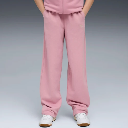 Детско Долнище Puma WARDROBE ESS Relaxed Wide Leg Sweatpants TR G - 629896-65