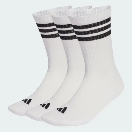 Мъжки чорапи adidas 3S ESS C CRW 3P WHITE/BLACK/BLACK - JZ0532