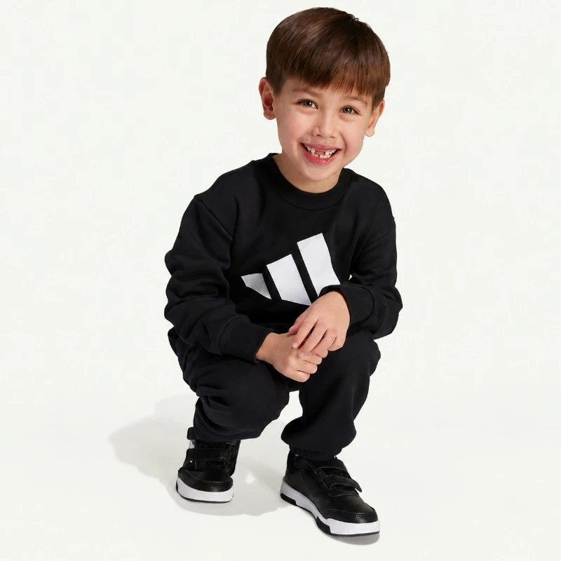 Детски екип Adidas LK BL FL JOG BLACK/WHITE - JW2438 Детски екип Adidas LK BL FL JOG BLACK/WHITE - JW2438