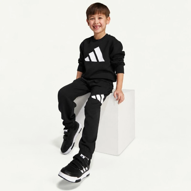 Детски екип Adidas LK BL FL JOG BLACK/WHITE - JW2438 Детски екип Adidas LK BL FL JOG BLACK/WHITE - JW2438