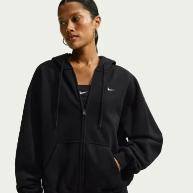 Дамски суитшътр Nike W NK STDO FLC MW OS FZ HDY - IM8084-001