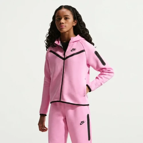 Детски екип Nike G NSW TCH FLC HD FZ LS - PD - HV8695-621